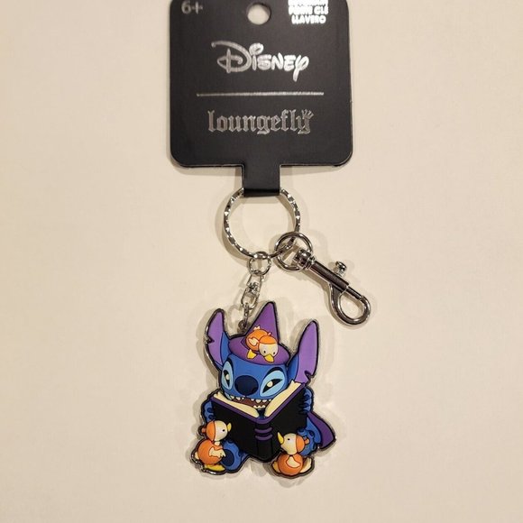Loungefly Disney Lilo and Stitch Witch Story Time Ducklings Halloween Keychain - Picture 16 of 16